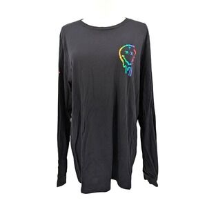 My Travel Vibes Apparel Rainbow Skull Long Sleeve Tee Streetwear Unisex L